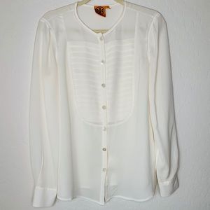 Tory Burch Silk Long Sleeve Blouse